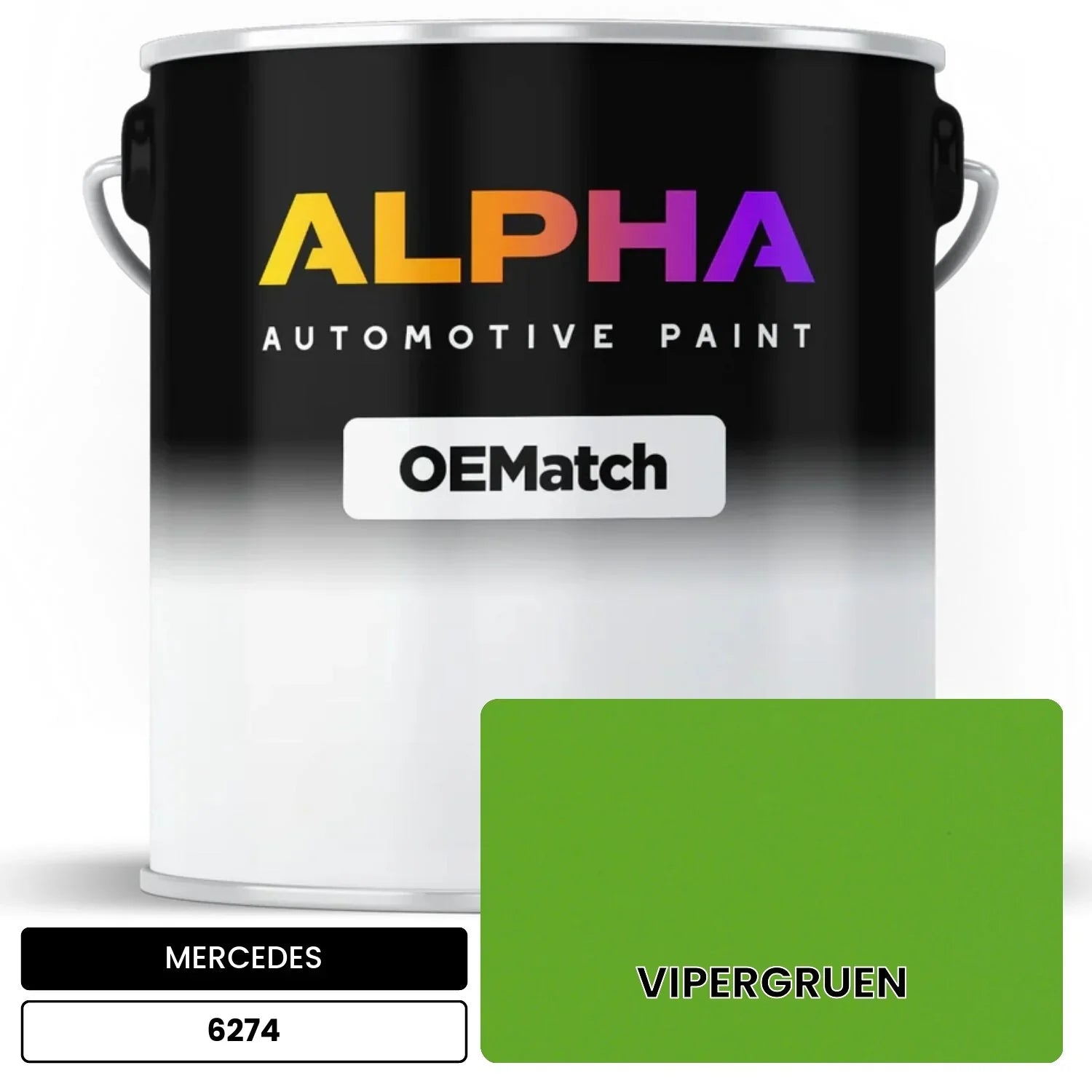MERCEDES Viper Green 6274 OEMatch Basecoat