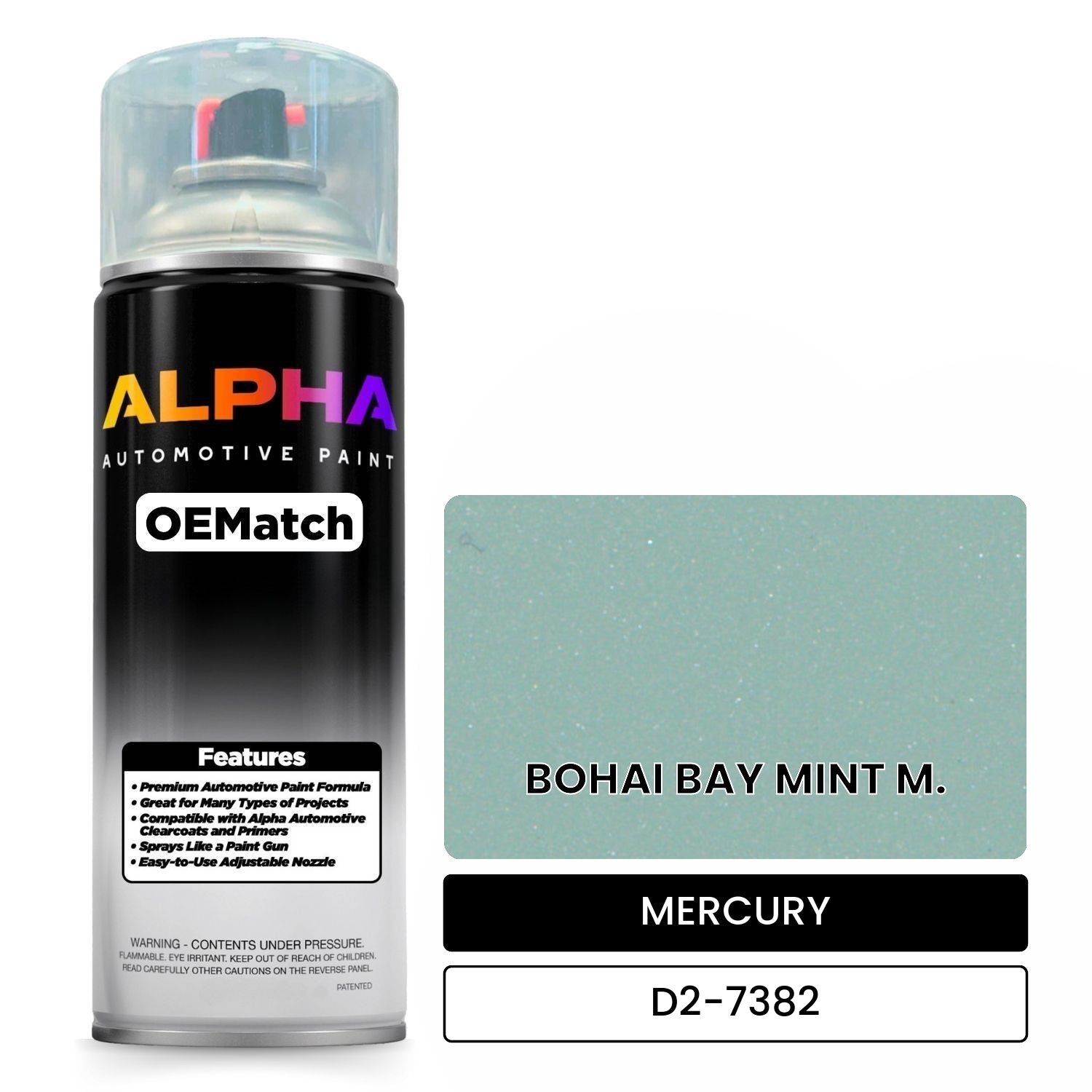 MERCURY BOHAI BAY MINT M. D2-7382 OEMatch Spraycan
