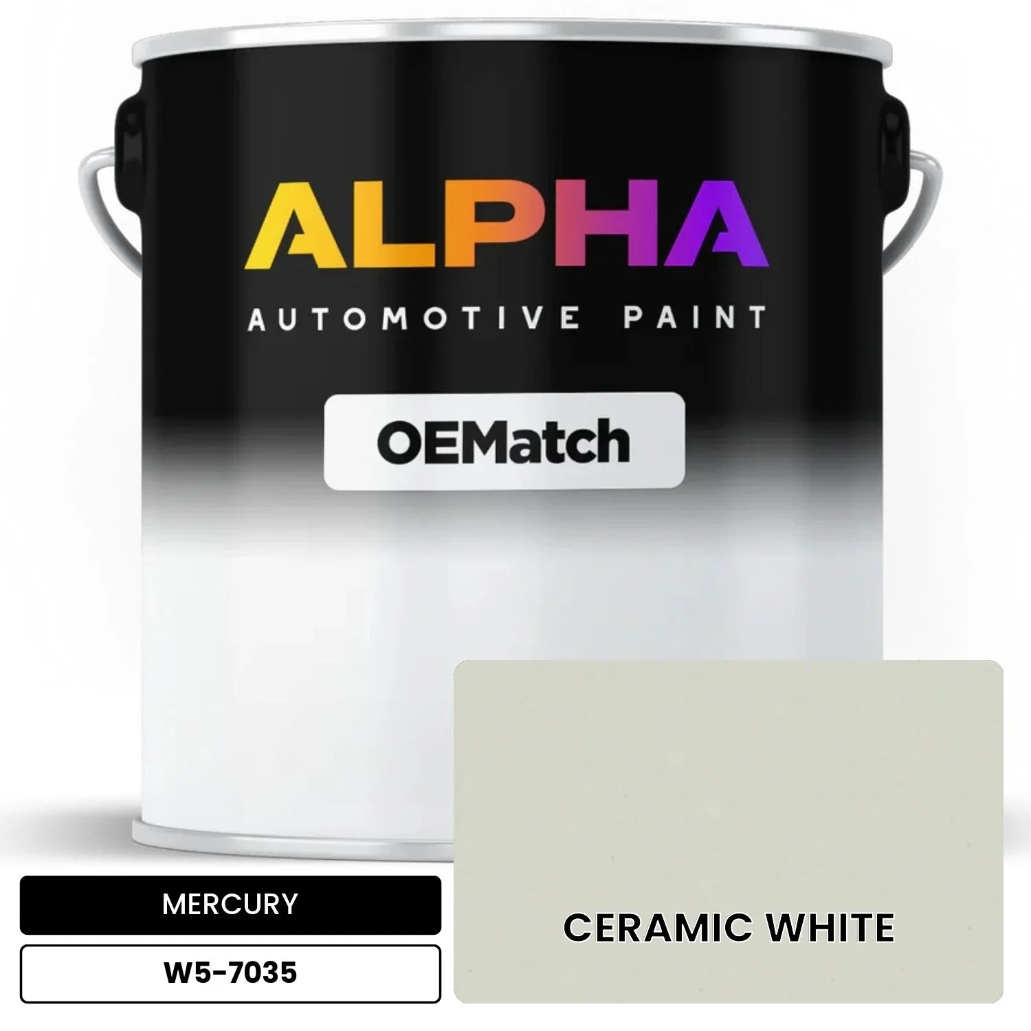 MERCURY CERAMIC WHITE W5-7035 OEMatch Basecoat