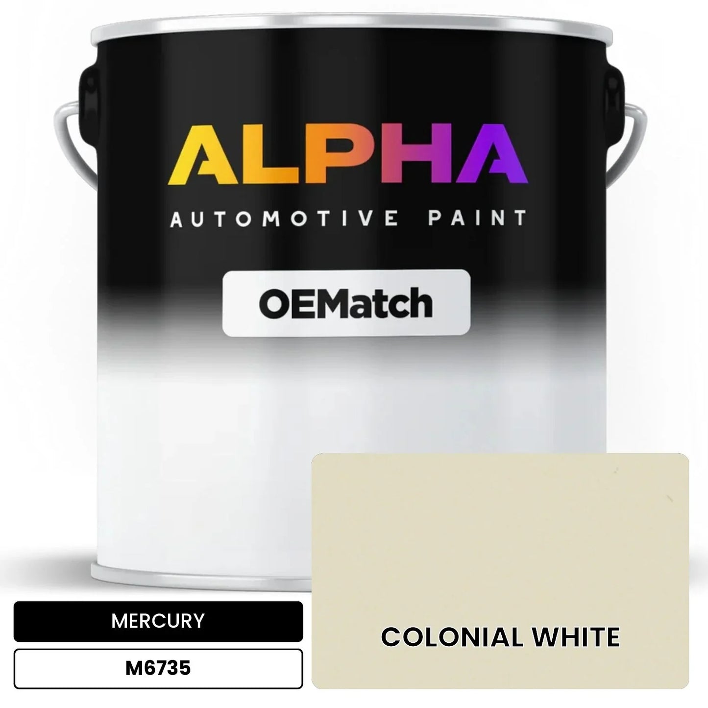MERCURY COLONIAL WHITE M6735 OEMatch Basecoat