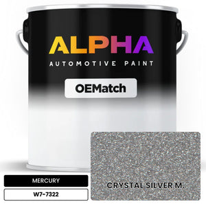 MERCURY CRYSTAL SILVER M. W7-7322 | OEMatch Automotive Basecoat