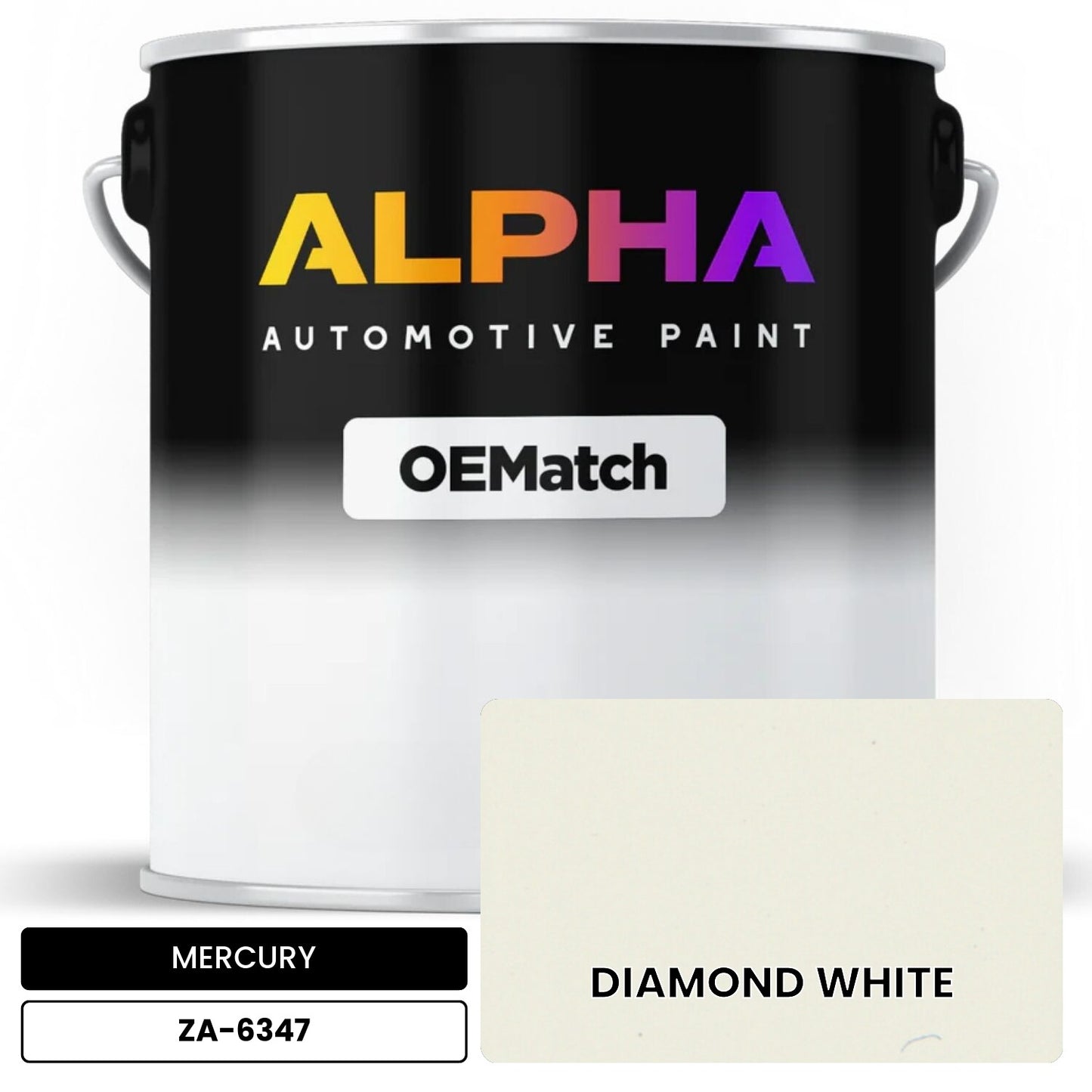 MERCURY DIAMOND WHITE ZA-6347 OEMatch Basecoat