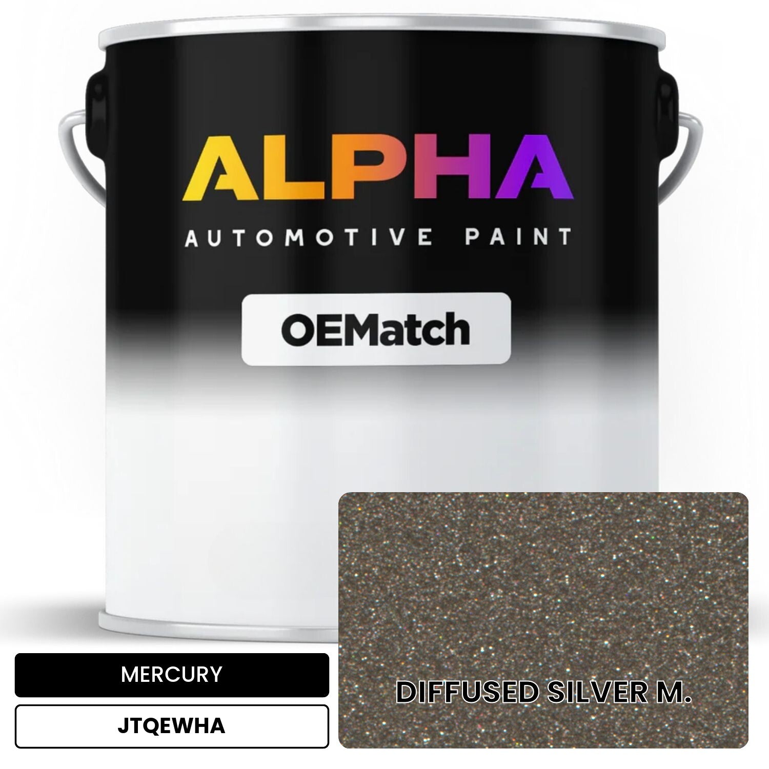 MERCURY DIFFUSED SILVER M. JTQEWHA OEMatch Basecoat