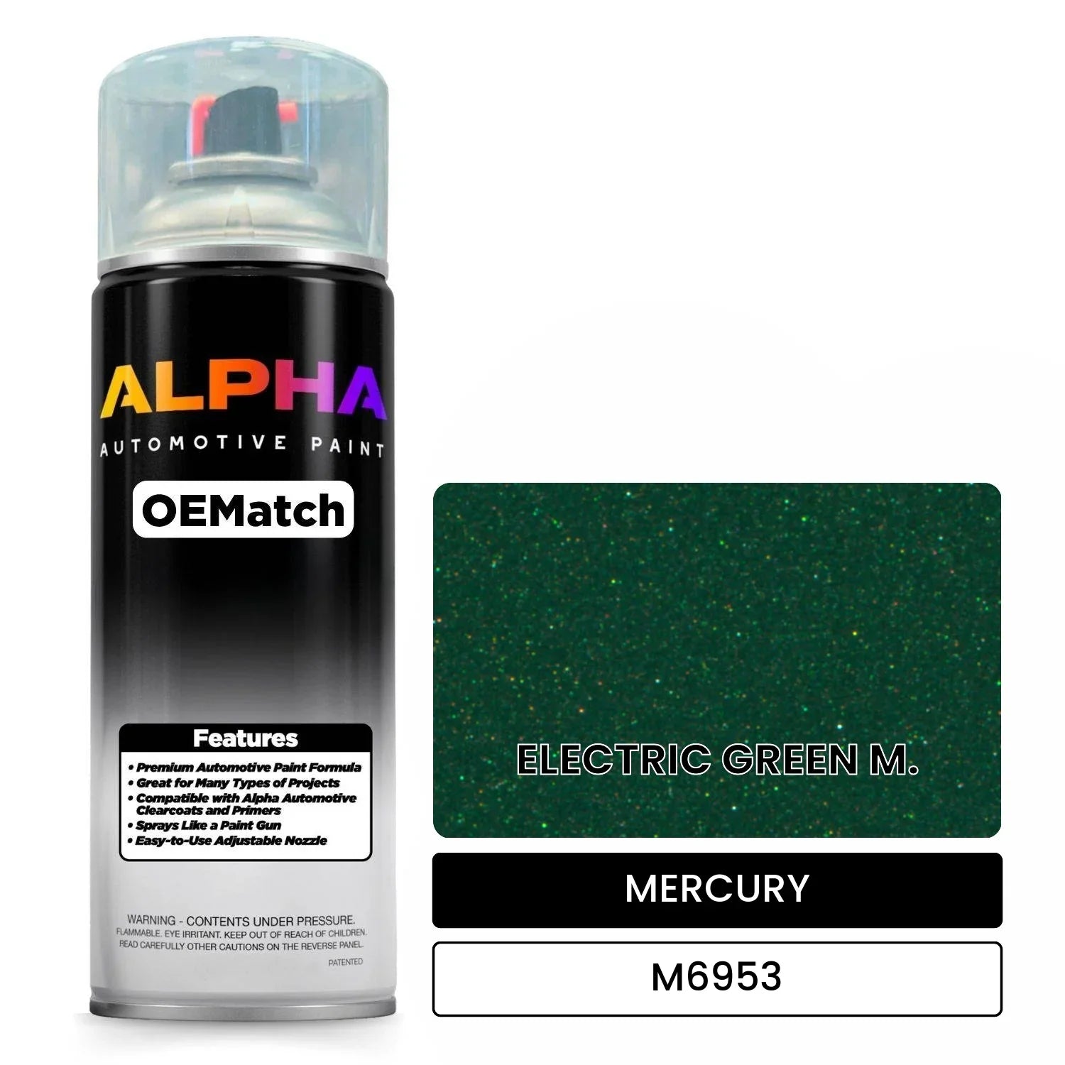 MERCURY ELECTRIC GREEN M. M6953 OEMatch Spraycan