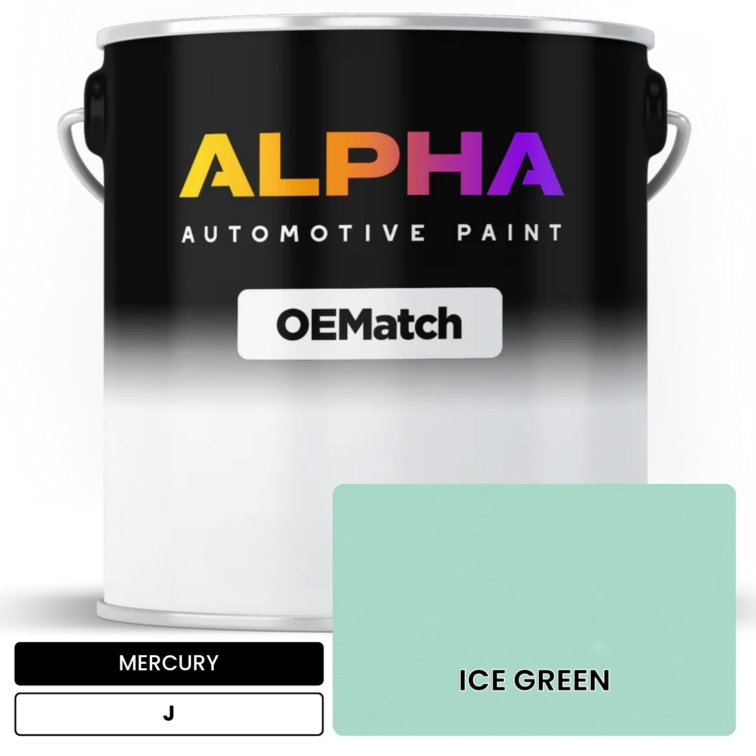 MERCURY ICE GREEN J OEMatch Basecoat