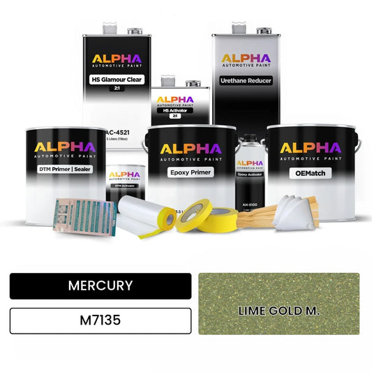 MERCURY LIME GOLD M. M7135 OEMatch Vehicle Paint Kit