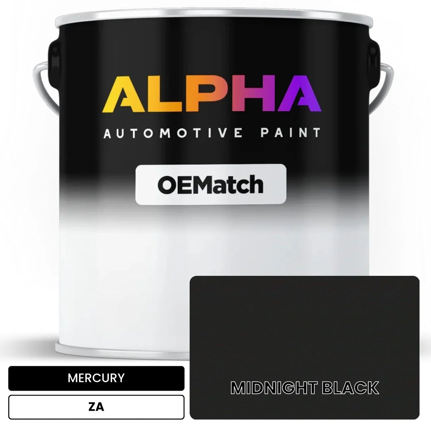 MERCURY MIDNIGHT BLACK ZA OEMatch Basecoat