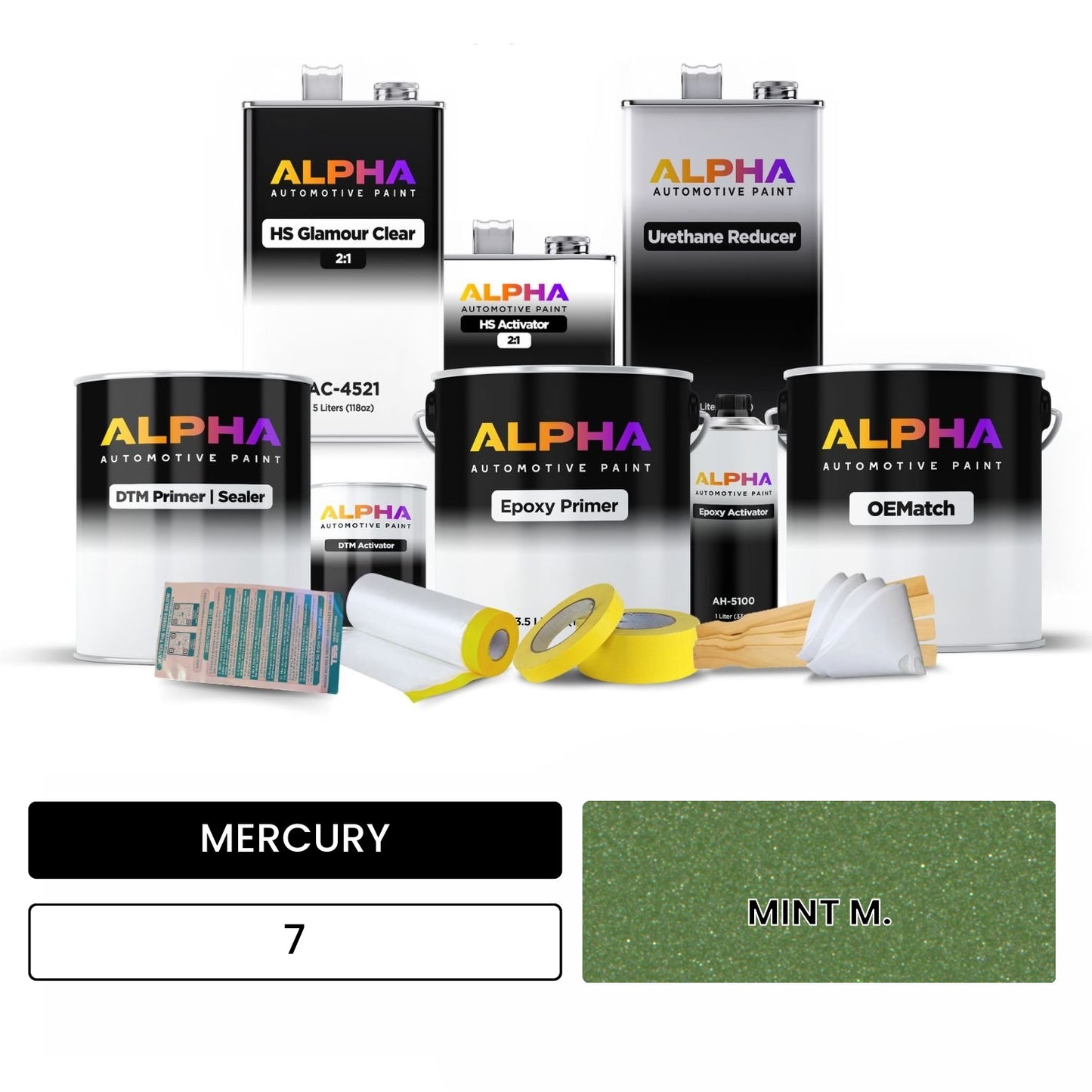 MERCURY MINT M. 7 OEMatch Vehicle Paint Kit