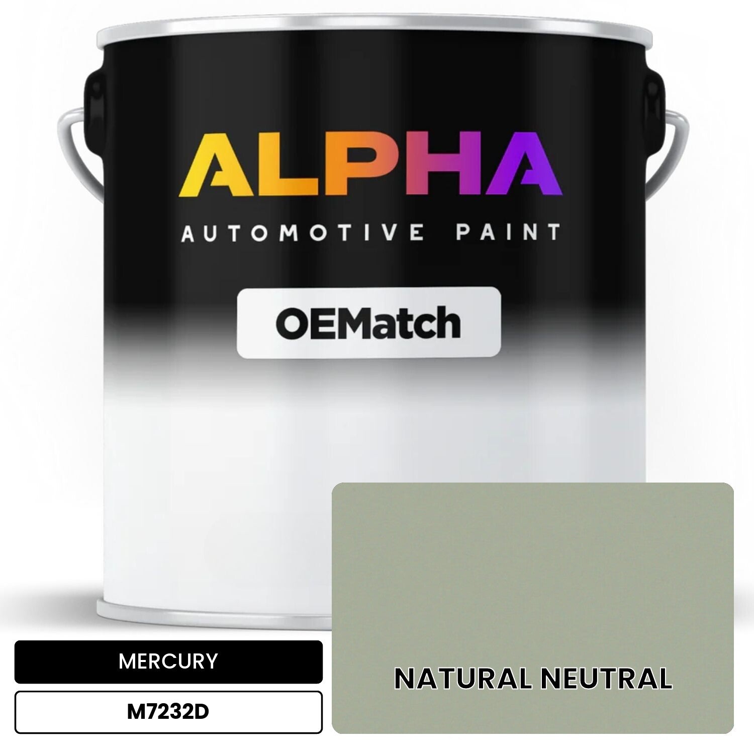 MERCURY NATURAL NEUTRAL M7232D OEMatch Basecoat