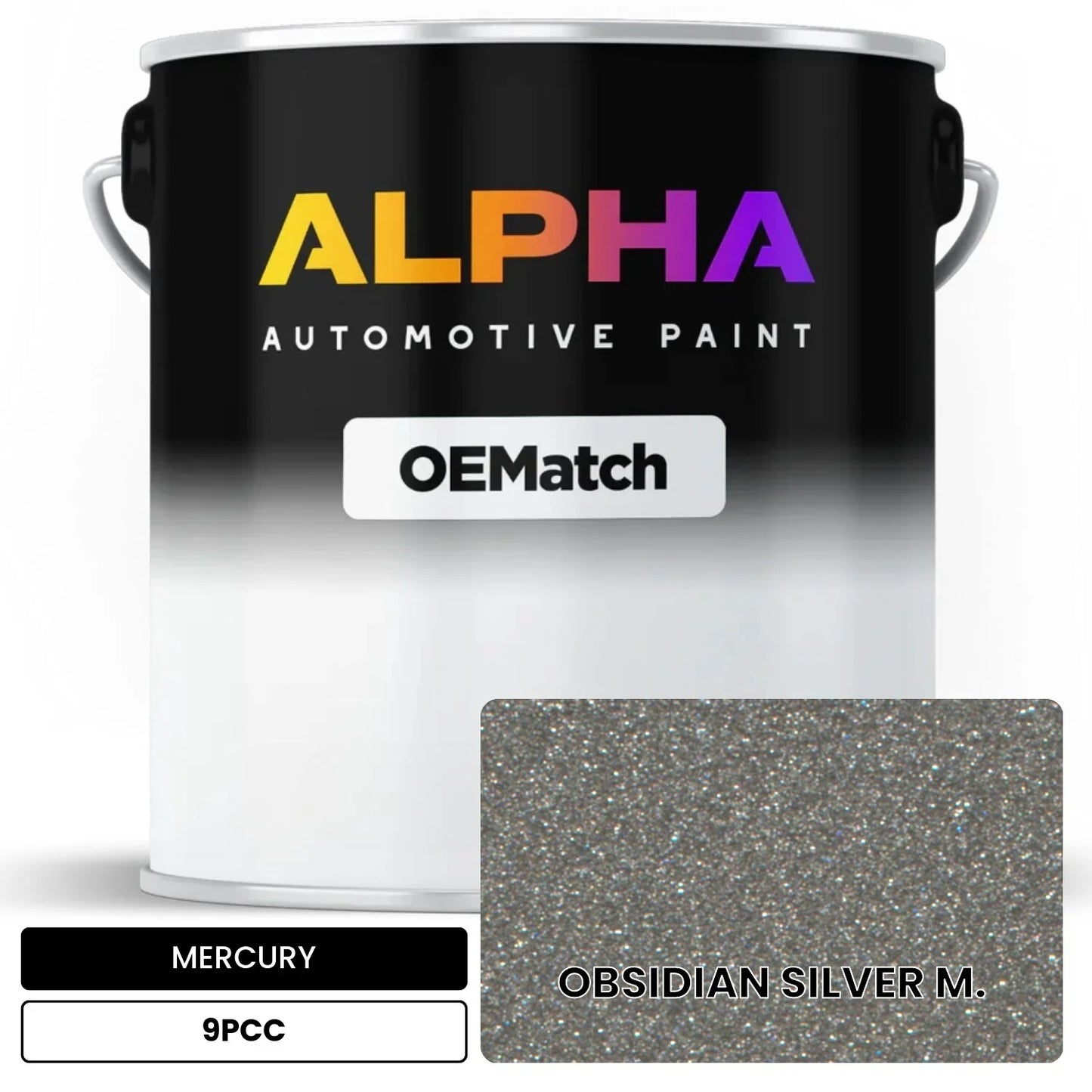 MERCURY OBSIDIAN SILVER M. 9PCC OEMatch Basecoat