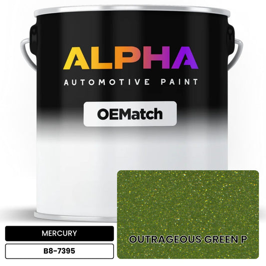 MERCURY OUTRAGEOUS GREEN P B8-7395 OEMatch Basecoat