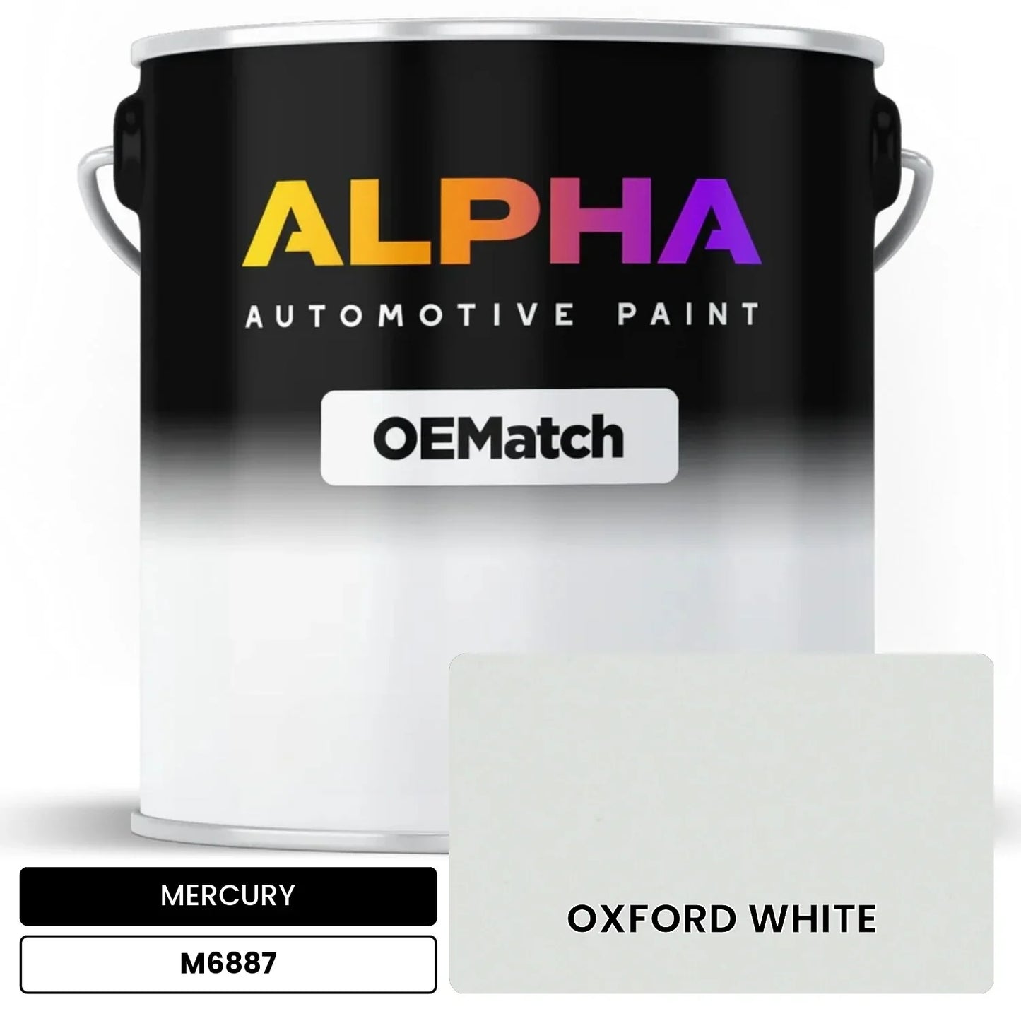 MERCURY OXFORD WHITE M6887 OEMatch Basecoat