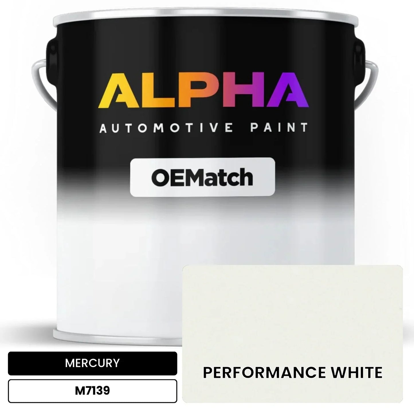 MERCURY PERFORMANCE WHITE M7139 OEMatch Basecoat