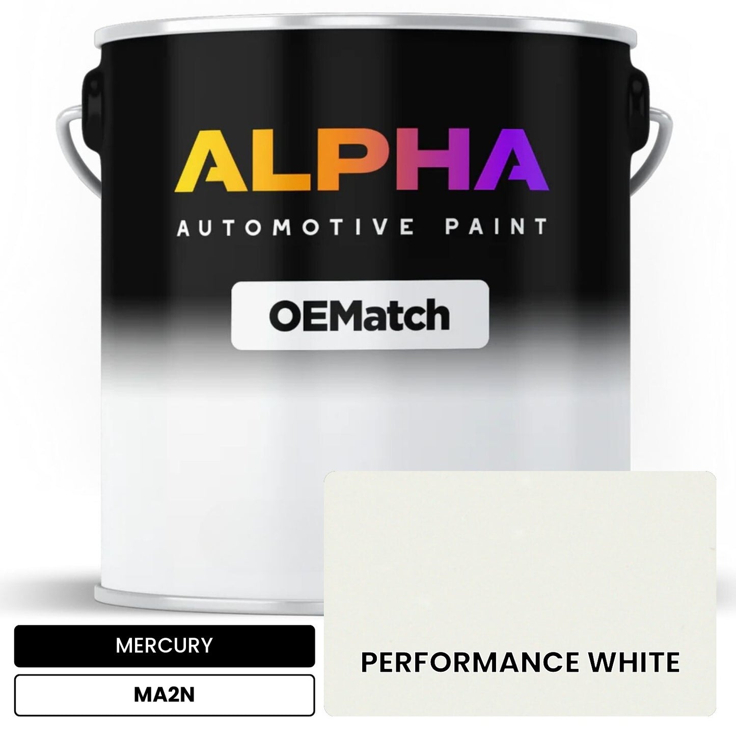 MERCURY PERFORMANCE WHITE MA2N OEMatch Basecoat