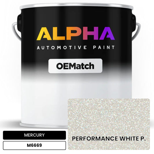 MERCURY PERFORMANCE WHITE P. M6669 OEMatch Basecoat