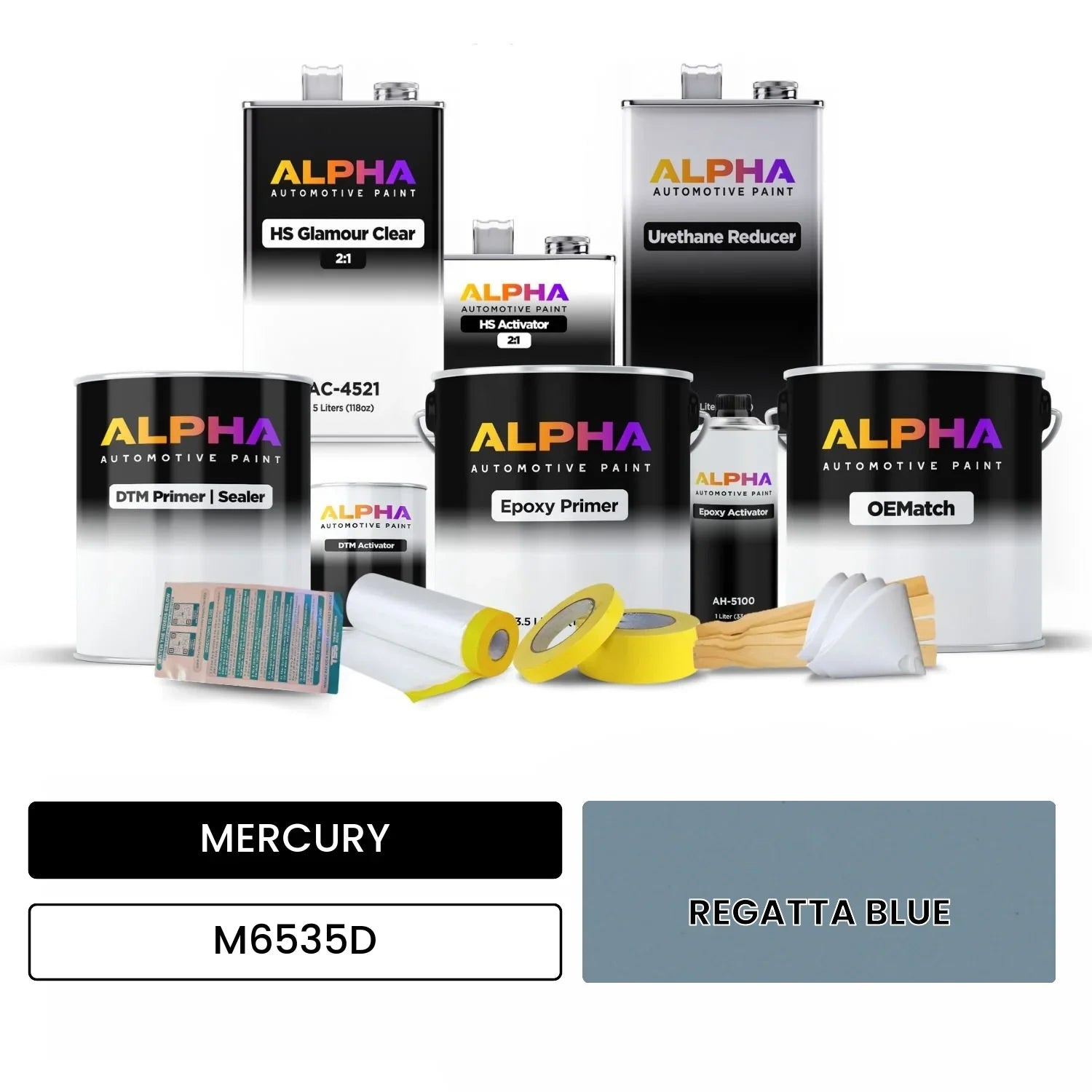 MERCURY REGATTA BLUE M6535D OEMatch Vehicle Paint Kit