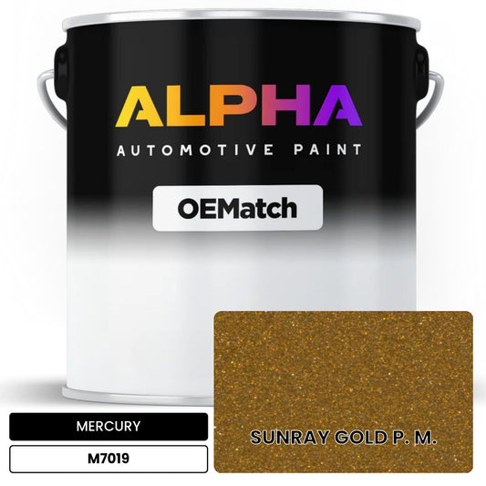 MERCURY SUNRAY GOLD P. M. M7019 OEMatch Basecoat