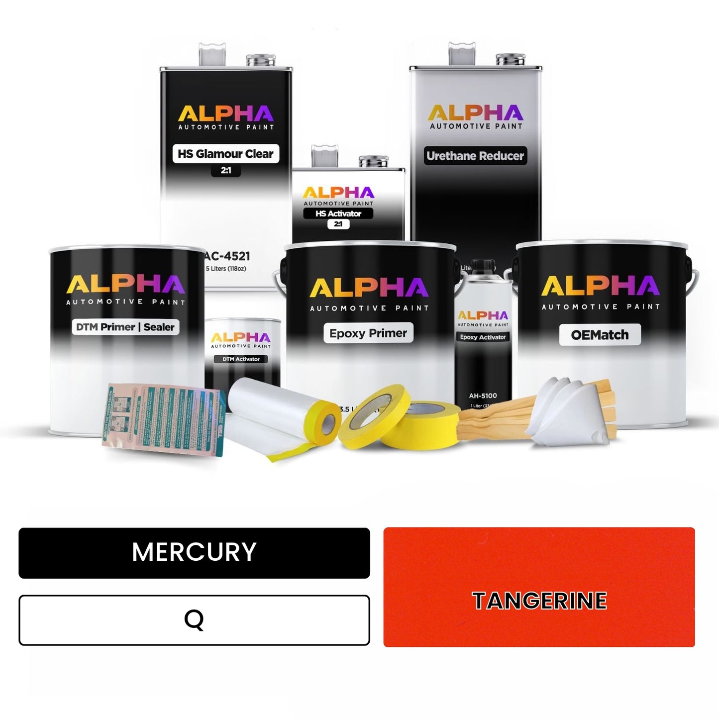 MERCURY TANGERINE Q OEMatch Vehicle Paint Kit