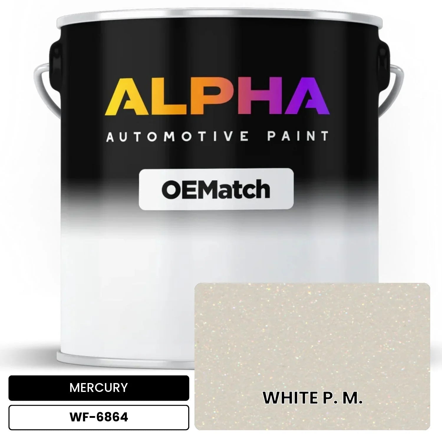 MERCURY WHITE P. M. WF-6864 OEMatch Basecoat