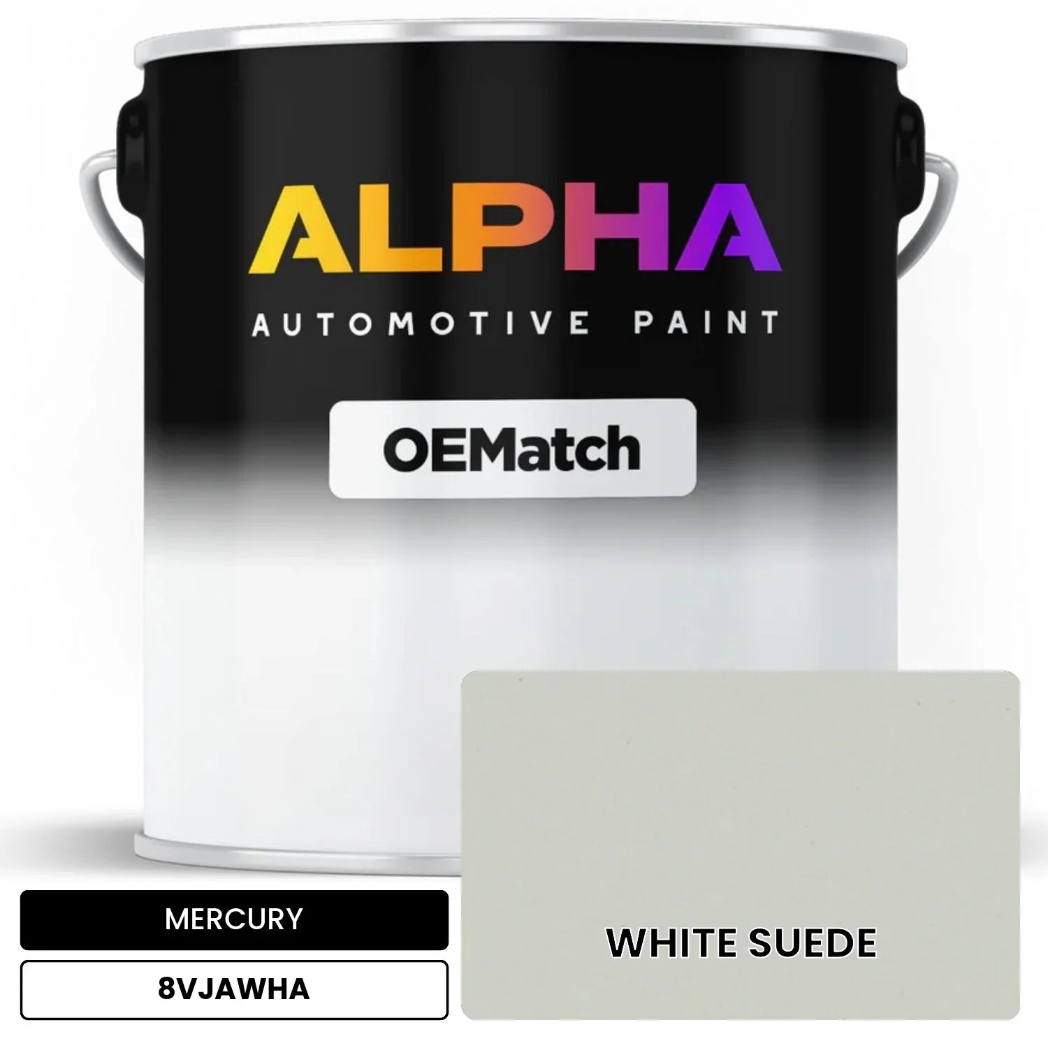 MERCURY WHITE SUEDE 8VJAWHA OEMatch Basecoat