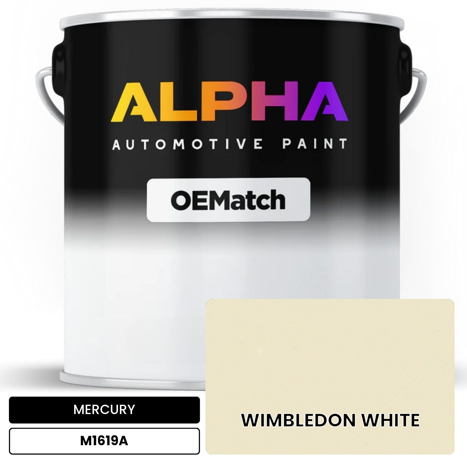 MERCURY WIMBLEDON WHITE M1619A OEMatch Basecoat