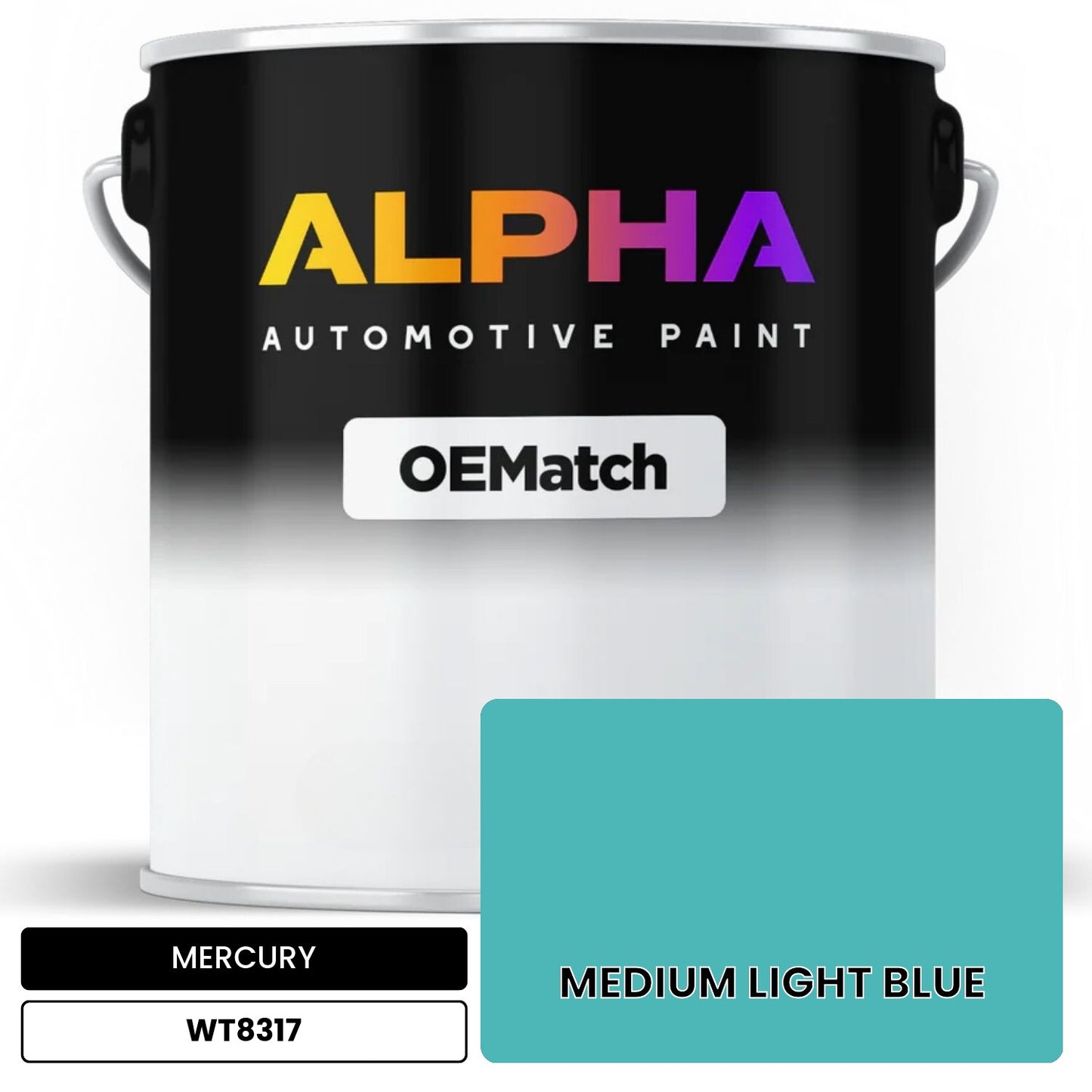 MERCURY MEDIUM LIGHT BLUE WT8317 OEMatch Basecoat