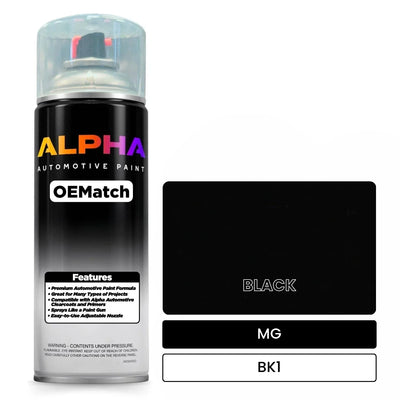 MG BLACK BK1 | OEMatch Automotive Spraycan