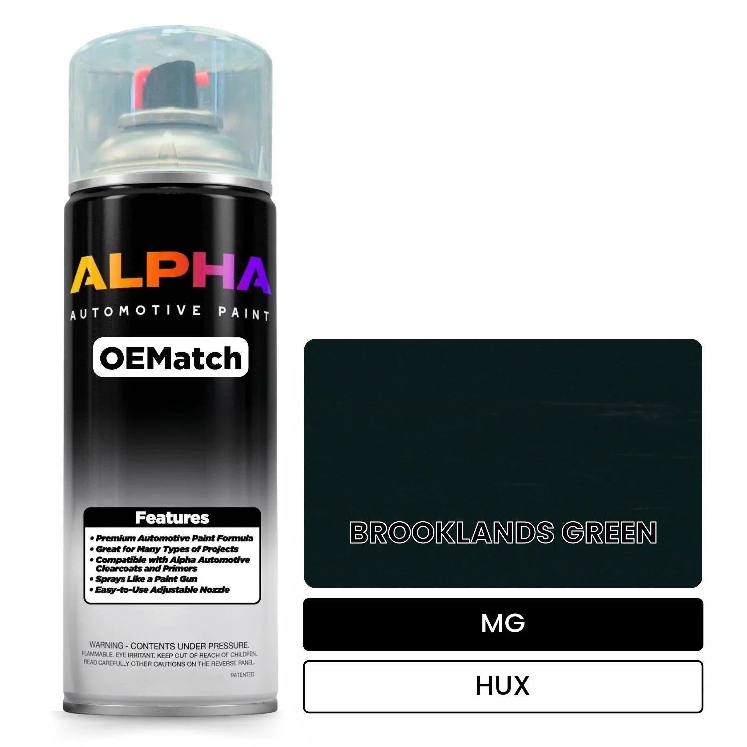 MG BROOKLANDS GREEN HUX OEMatch Spraycan