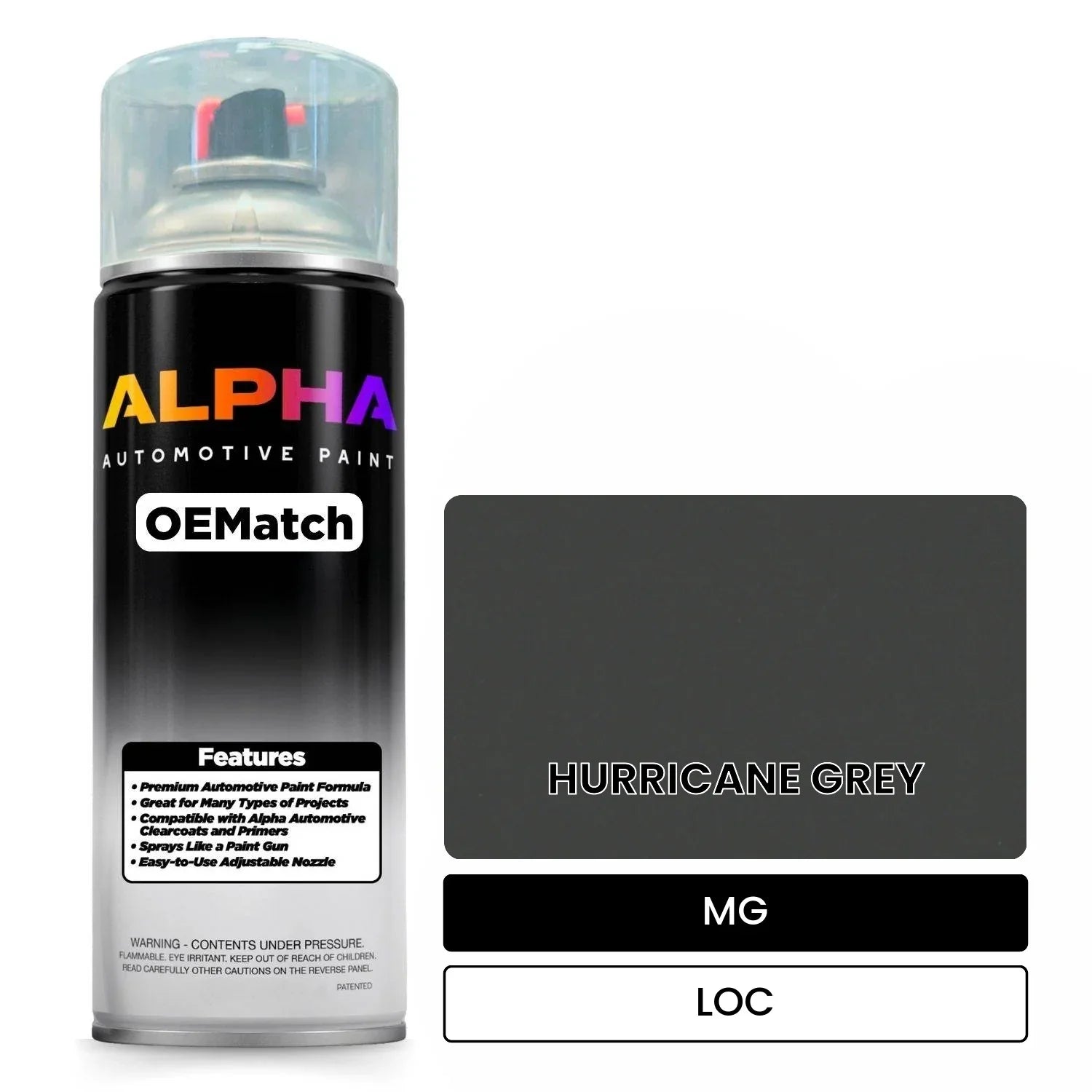 MG HURRICANE GREY LOC OEMatch Spraycan