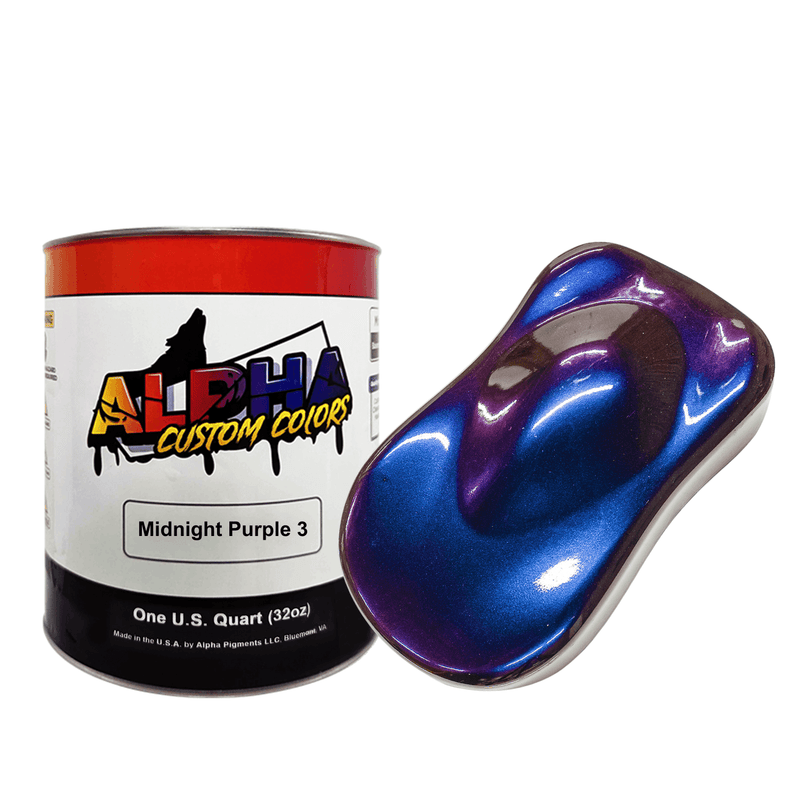 Midnight Purple 3 Alpha Custom Color Basecoat - The Spray Source - Alpha Pigments
