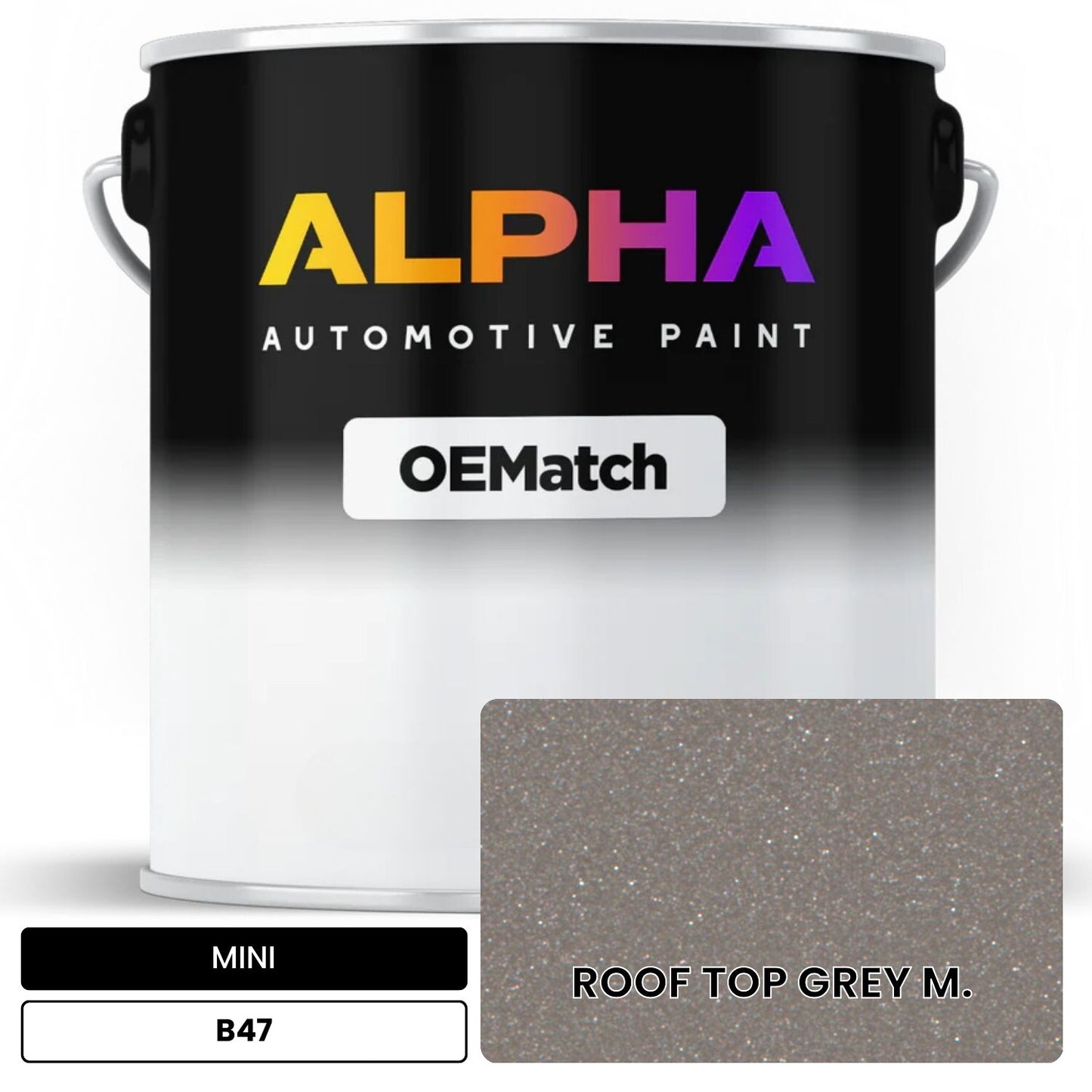 MINI ROOF TOP GREY M. B47 OEMatch Basecoat