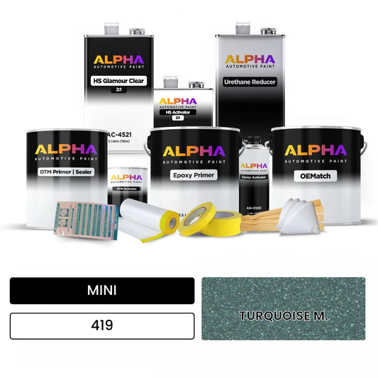MINI TURQUOISE M. 419 OEMatch Vehicle Paint Kit