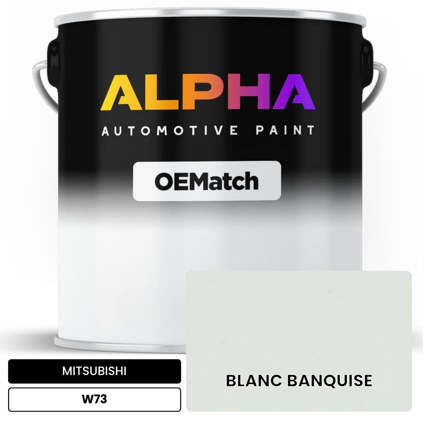 MITSUBISHI BLANC BANQUISE W73 OEMatch Basecoat