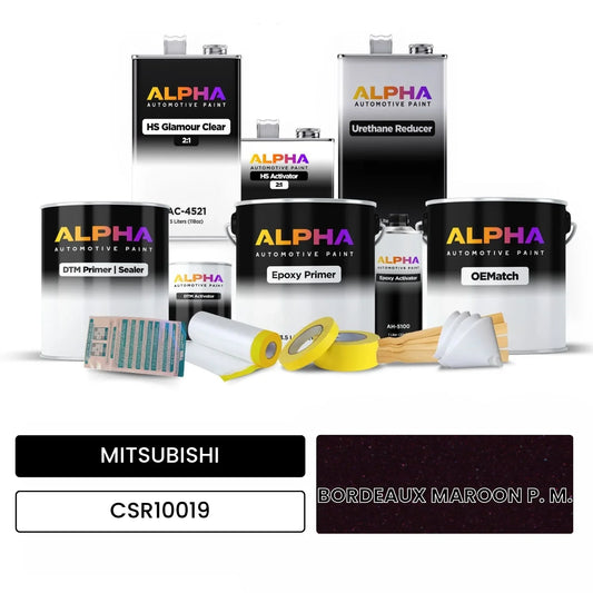 MITSUBISHI BORDEAUX MAROON P. M. CSR10019 OEMatch Vehicle Paint Kit