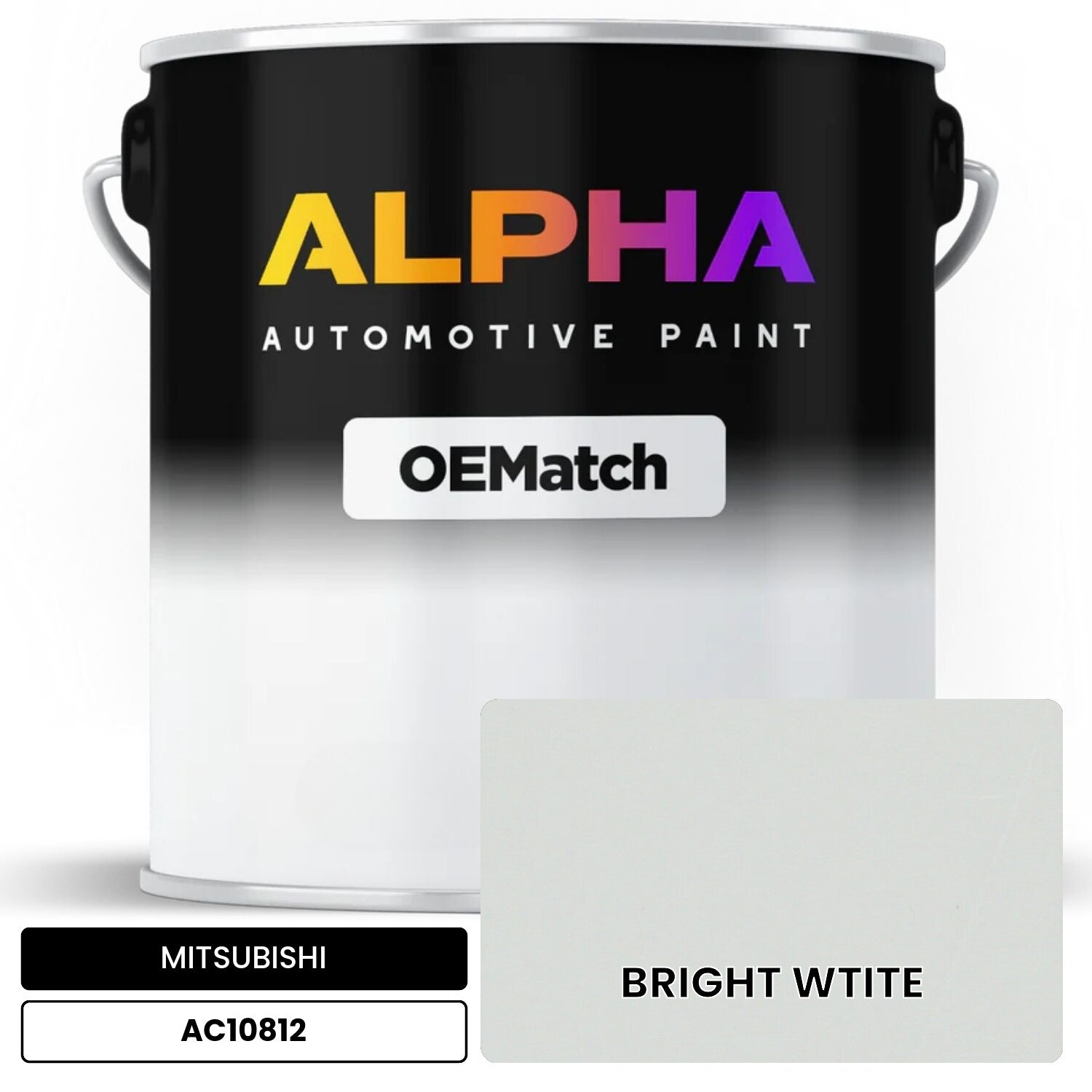 MITSUBISHI BRIGHT WTITE AC10812 OEMatch Basecoat