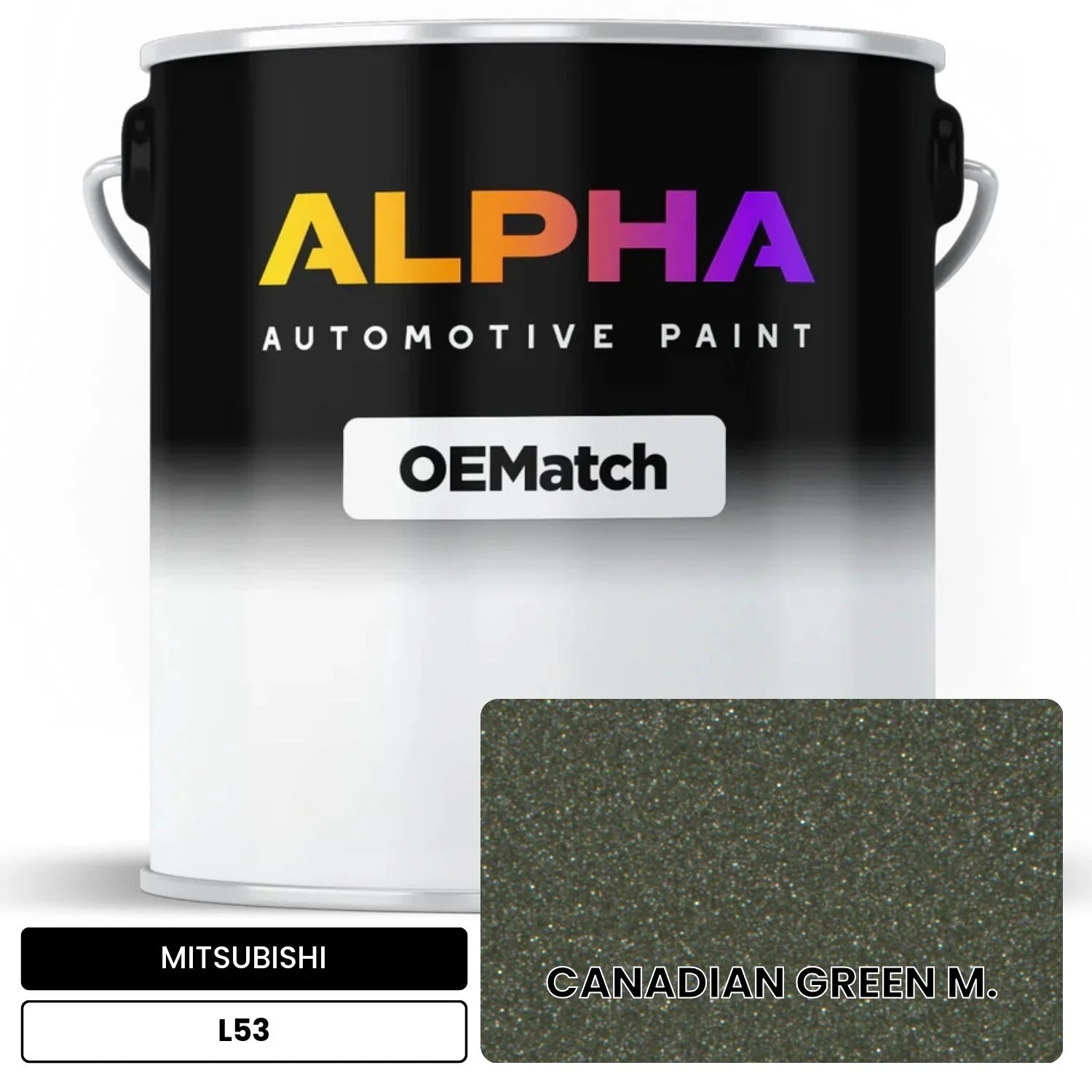 MITSUBISHI CANADIAN GREEN M. L53 OEMatch Basecoat