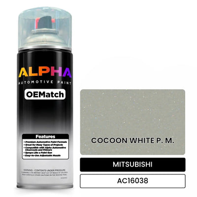 MITSUBISHI COCOON WHITE P. M. AC16038 | OEMatch Automotive Spraycan