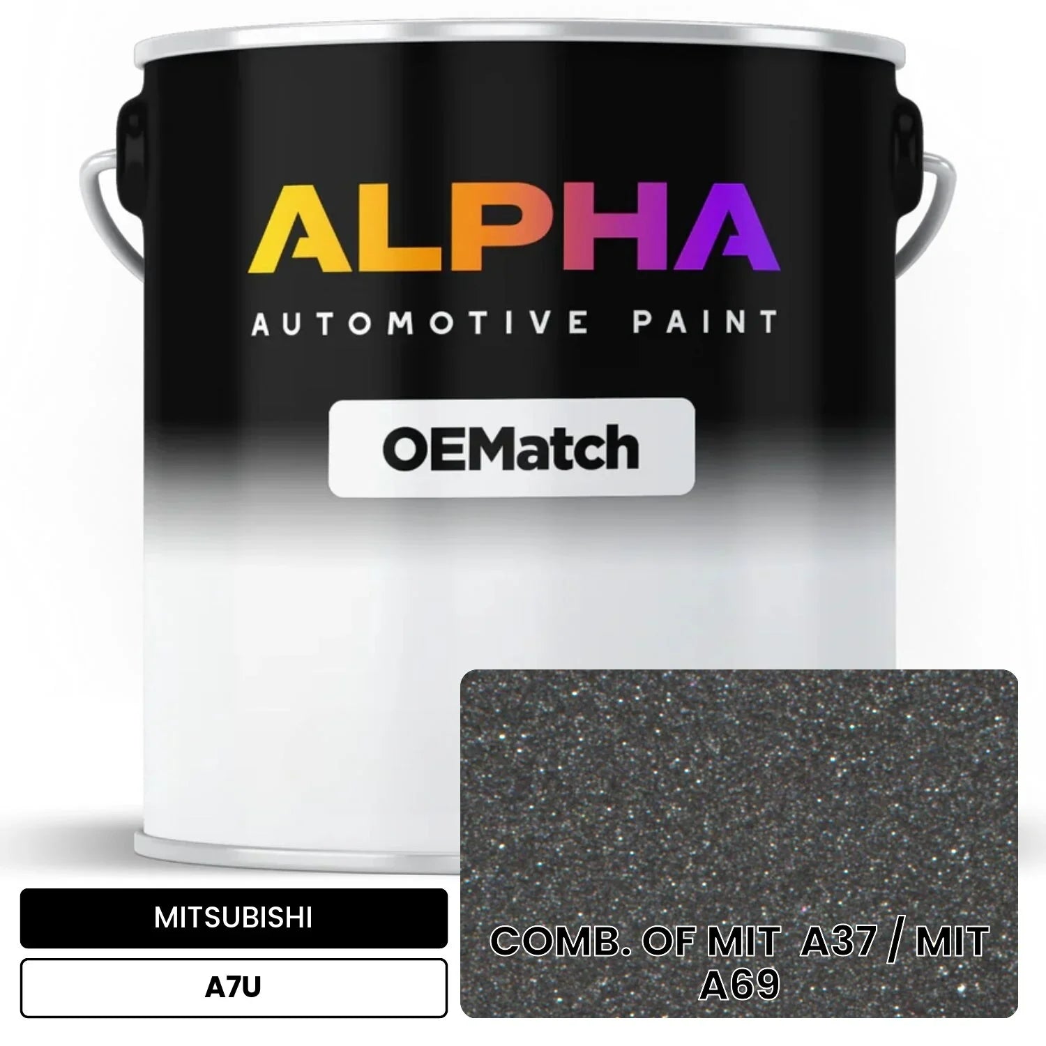 MITSUBISHI COMB. OF MIT  A37 / MIT  A69 A7U OEMatch Basecoat