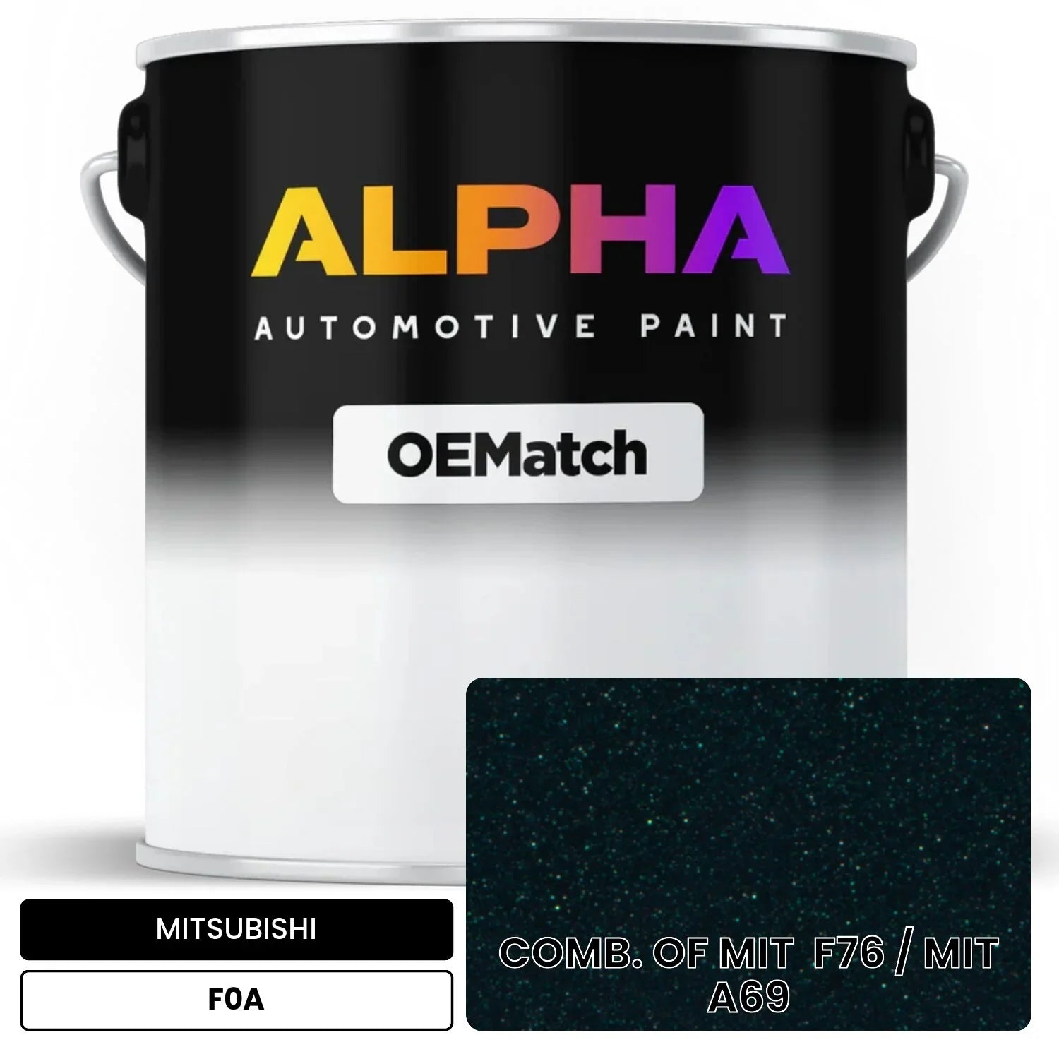 MITSUBISHI COMB. OF MIT  F76 / MIT  A69 F0A OEMatch Basecoat