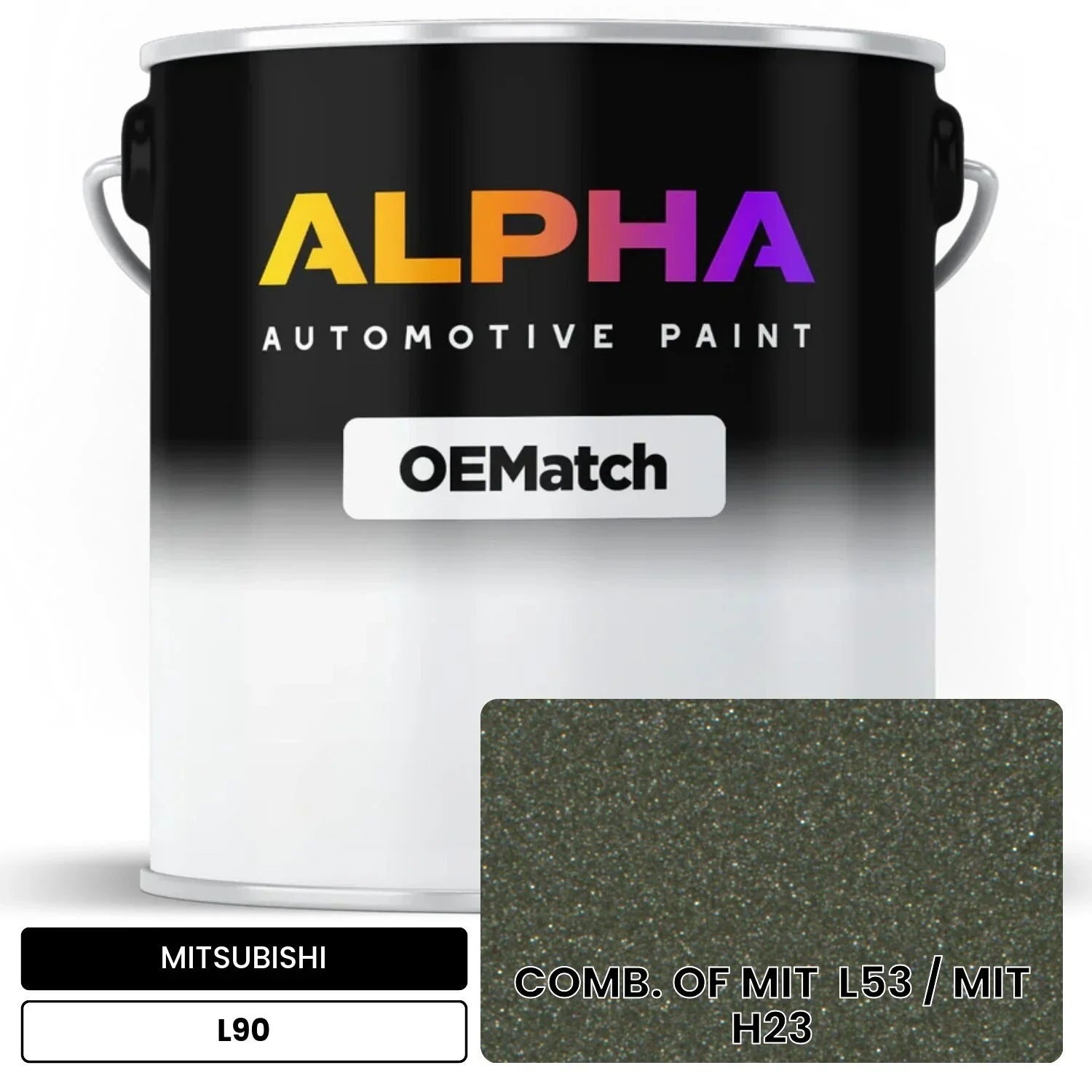 MITSUBISHI COMB. OF MIT  L53 / MIT  H23 L90 OEMatch Basecoat