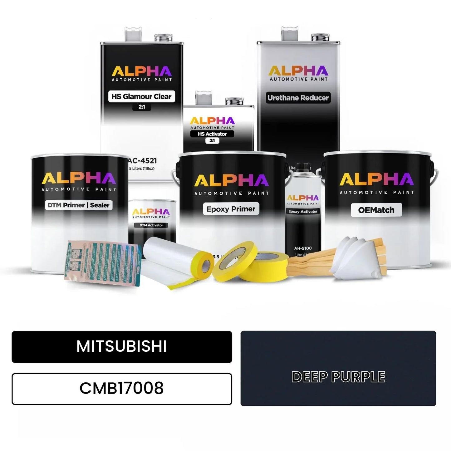 MITSUBISHI DEEP PURPLE CMB17008 OEMatch Vehicle Paint Kit