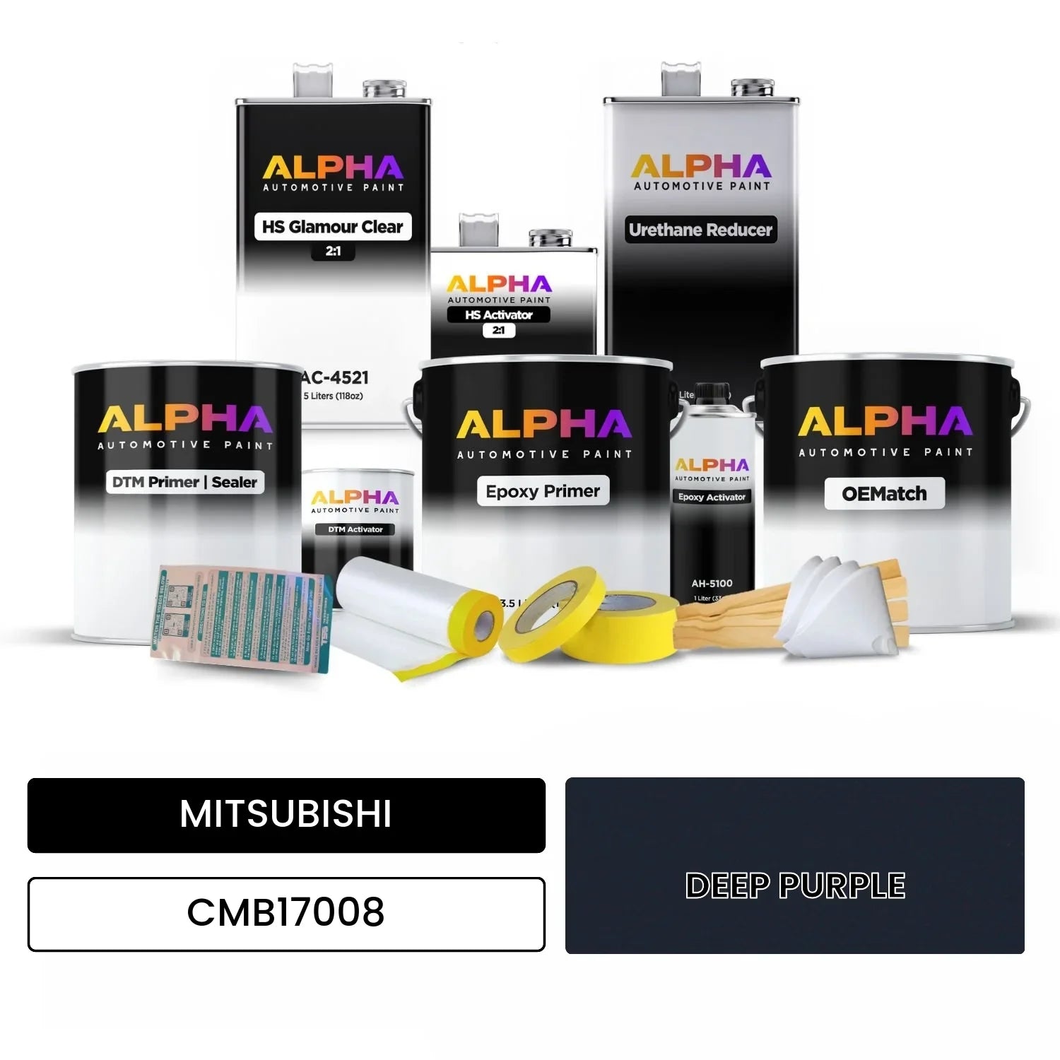 MITSUBISHI DEEP PURPLE CMB17008 OEMatch Vehicle Paint Kit