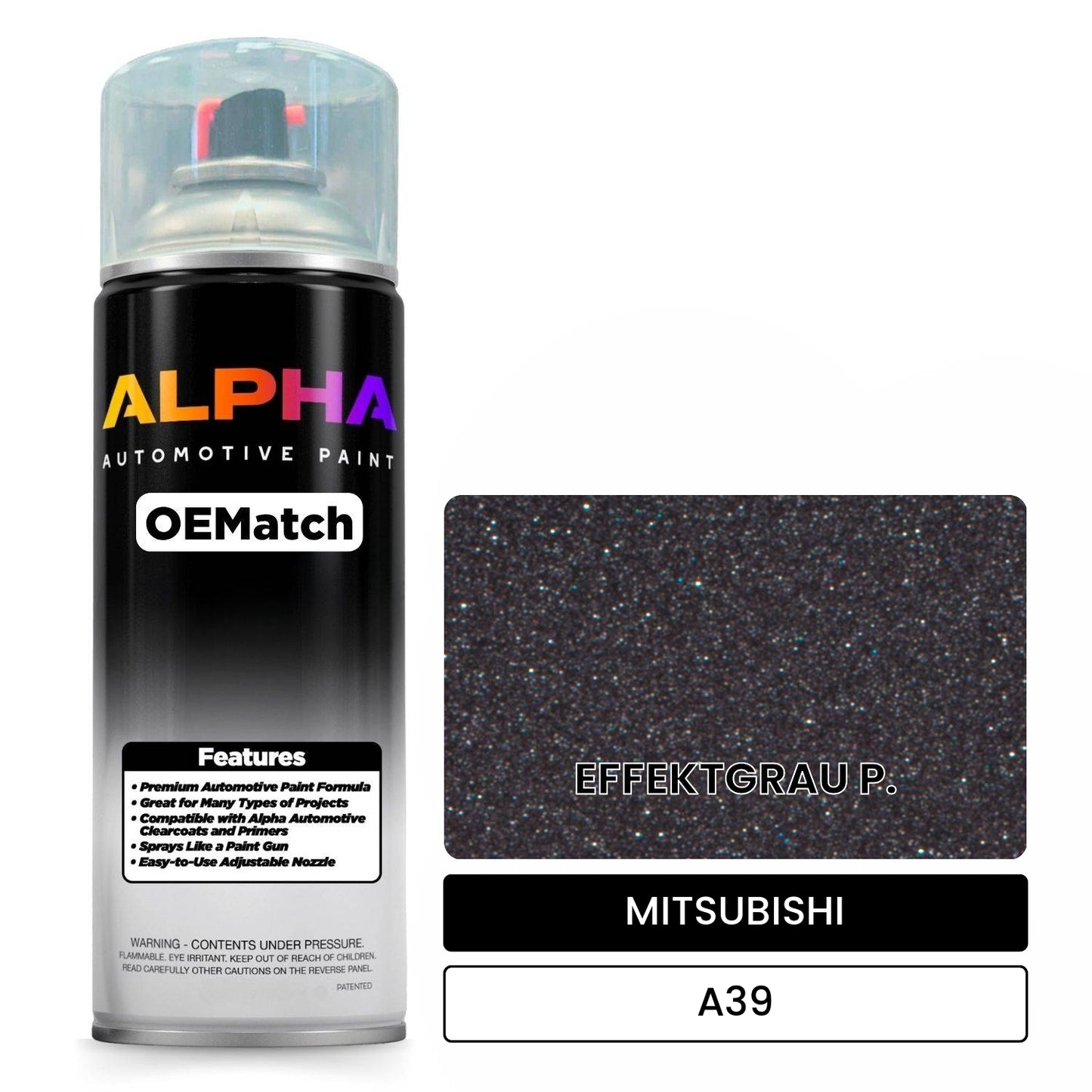 MITSUBISHI EFFEKTGRAU P. A39 OEMatch Spraycan