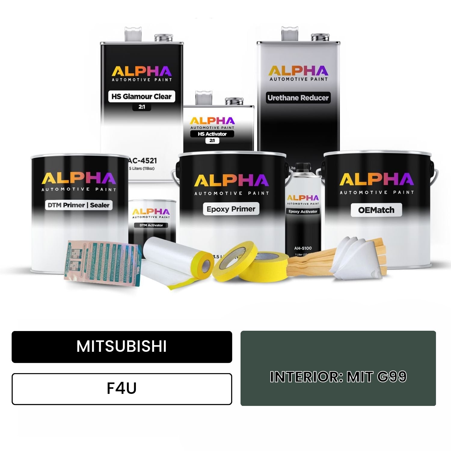 MITSUBISHI INTERIOR: MIT G99 F4U OEMatch Vehicle Paint Kit
