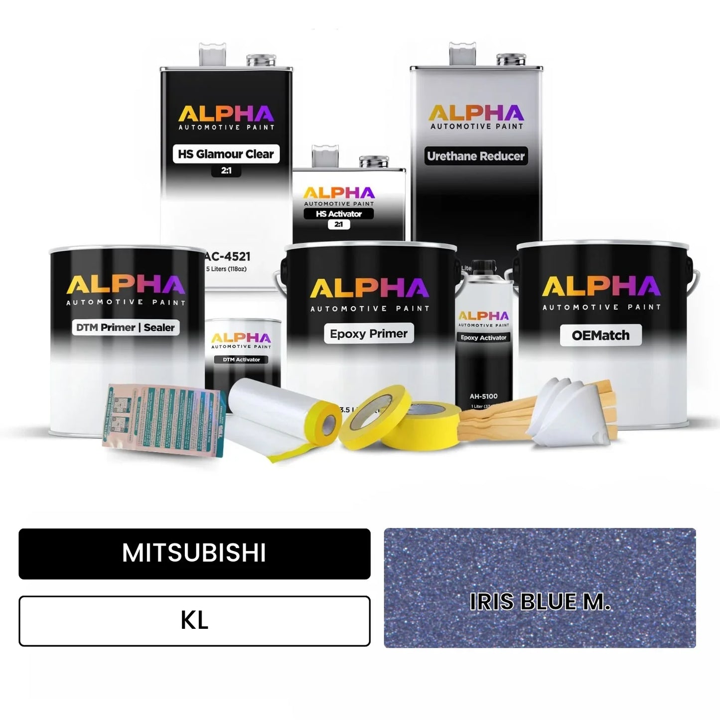 MITSUBISHI IRIS BLUE M. KL OEMatch Vehicle Paint Kit