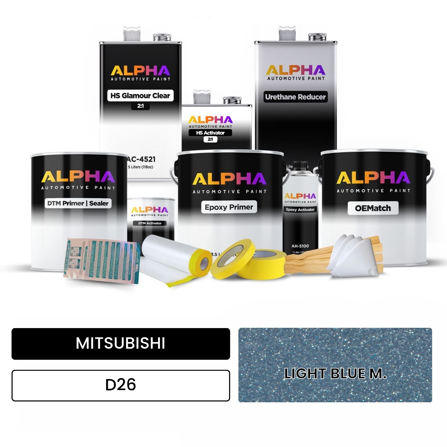 MITSUBISHI LIGHT BLUE M. D26 OEMatch Vehicle Paint Kit