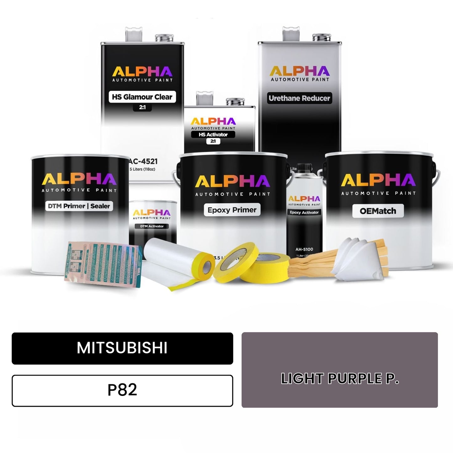 MITSUBISHI LIGHT PURPLE P. P82 OEMatch Vehicle Paint Kit
