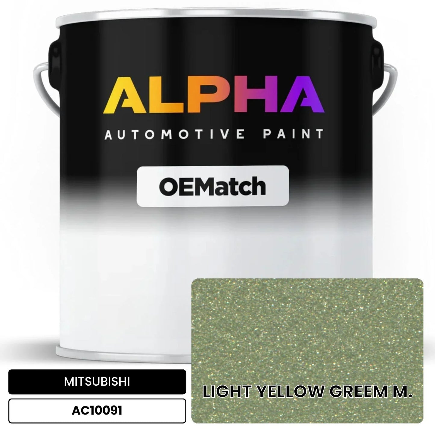 MITSUBISHI LIGHT YELLOW GREEM M. AC10091 OEMatch Basecoat