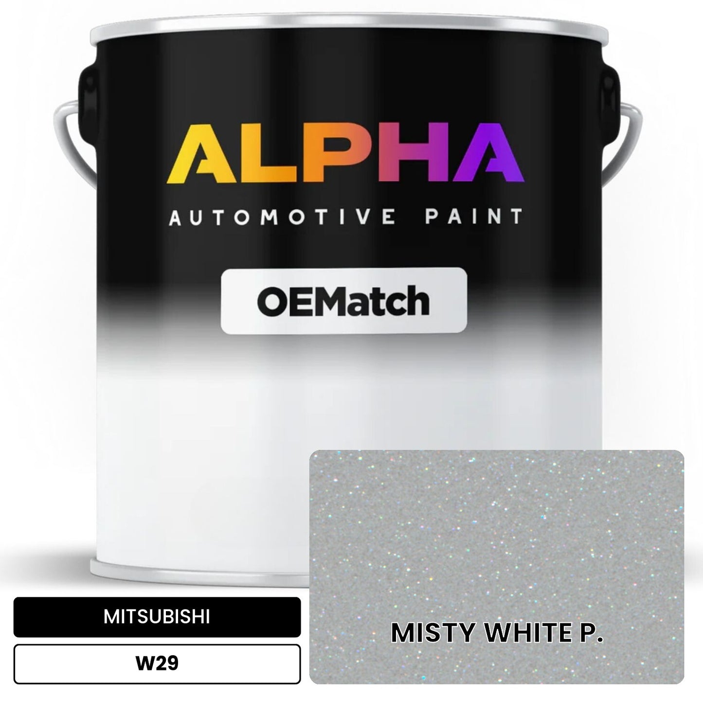 MITSUBISHI MISTY WHITE P. W29 OEMatch Basecoat