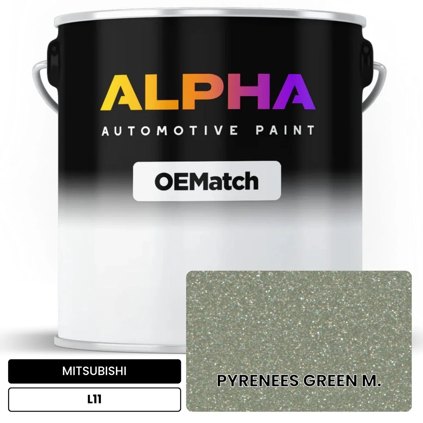 MITSUBISHI PYRENEES GREEN M. L11 OEMatch Basecoat
